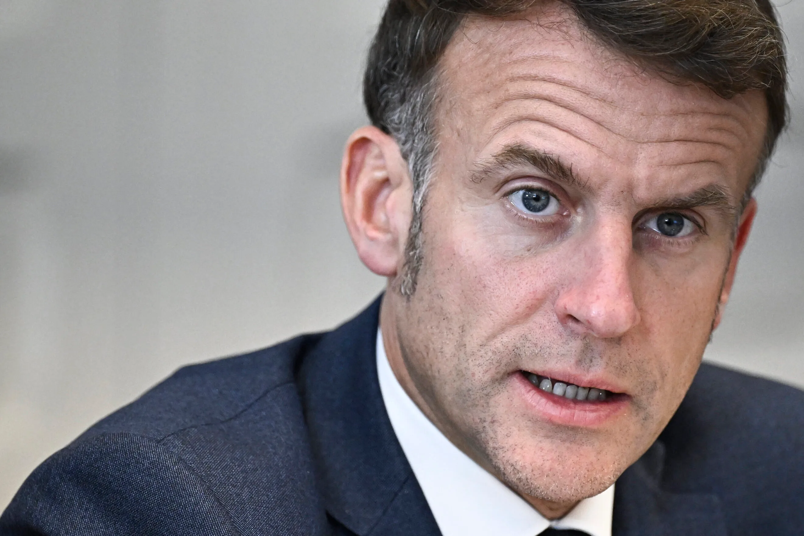 Macron said that Brussels "is afraid" to take on U.S. tech giants