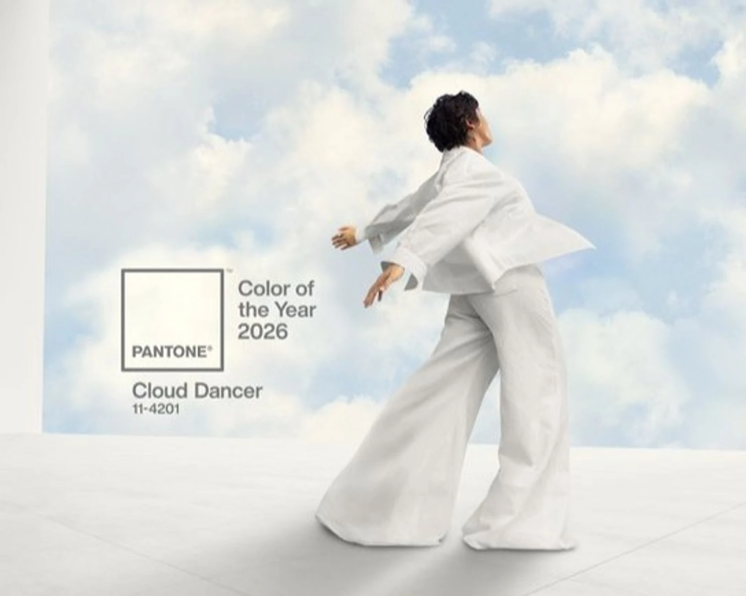 Pantone kündigt PANTONE 11-4201 „Cloud Dancer“ an – das erste Weiß 2026