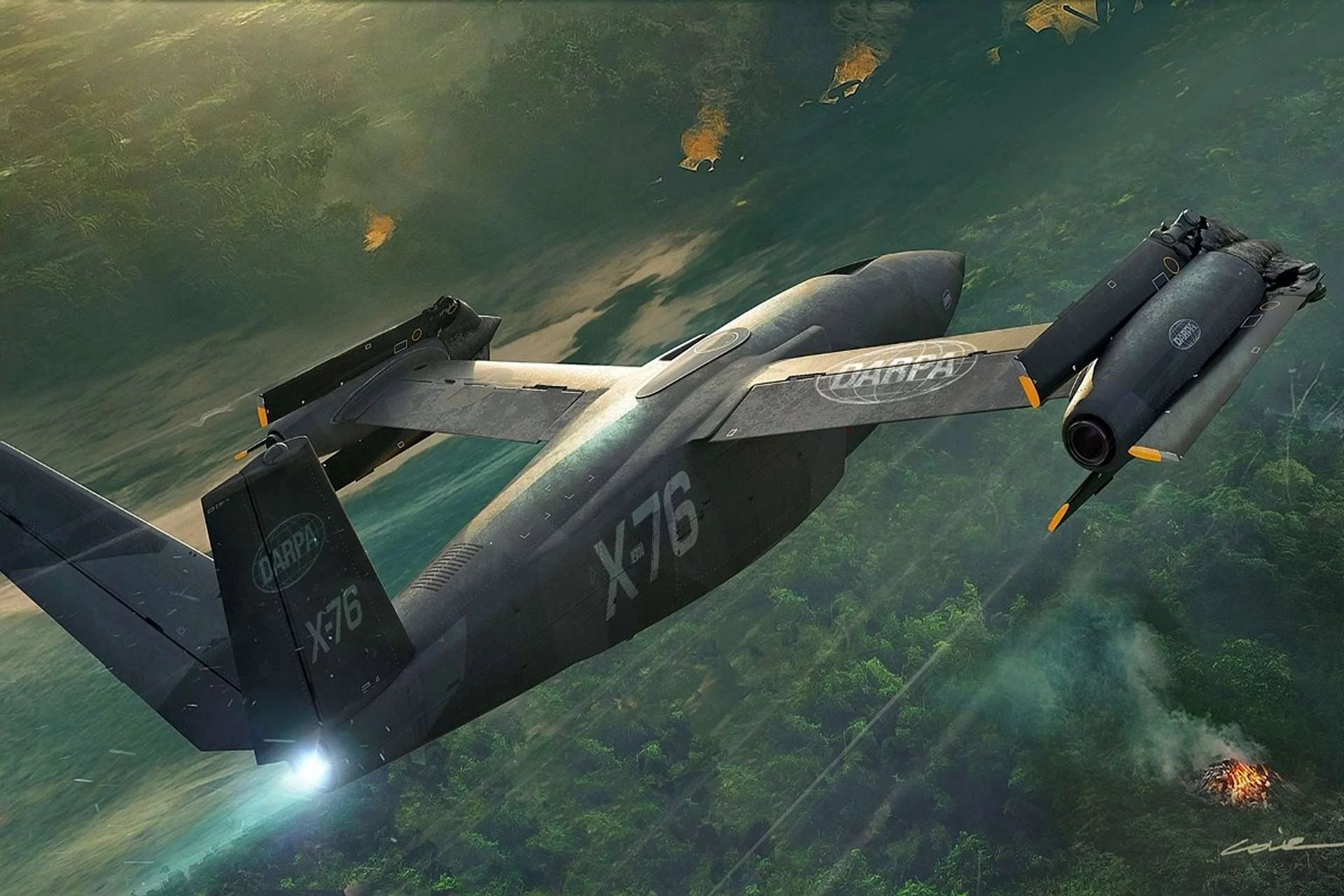 Bell X‑76 SPRINT: Senkrechtstart bei Einsätzen von beschädigten Flugplätzen — was das für die Ukraine bedeutet