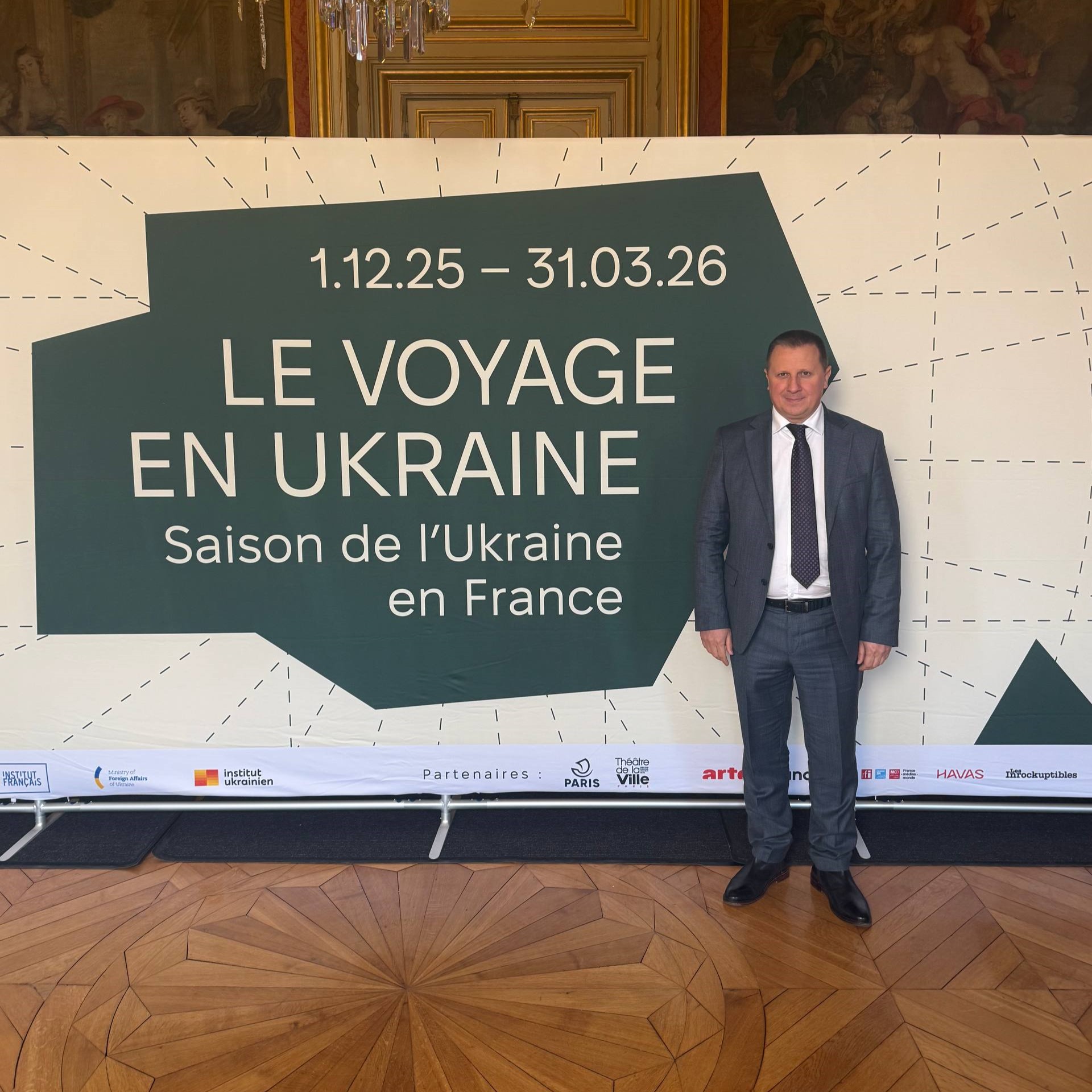 Head of the Bilohorod community held meetings in France with France’s foreign minister and a Ukrainian diplomat