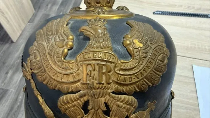 Century-old Prussian helmet from Rivne region: rare artifact seized at Kyiv customs — what's next?