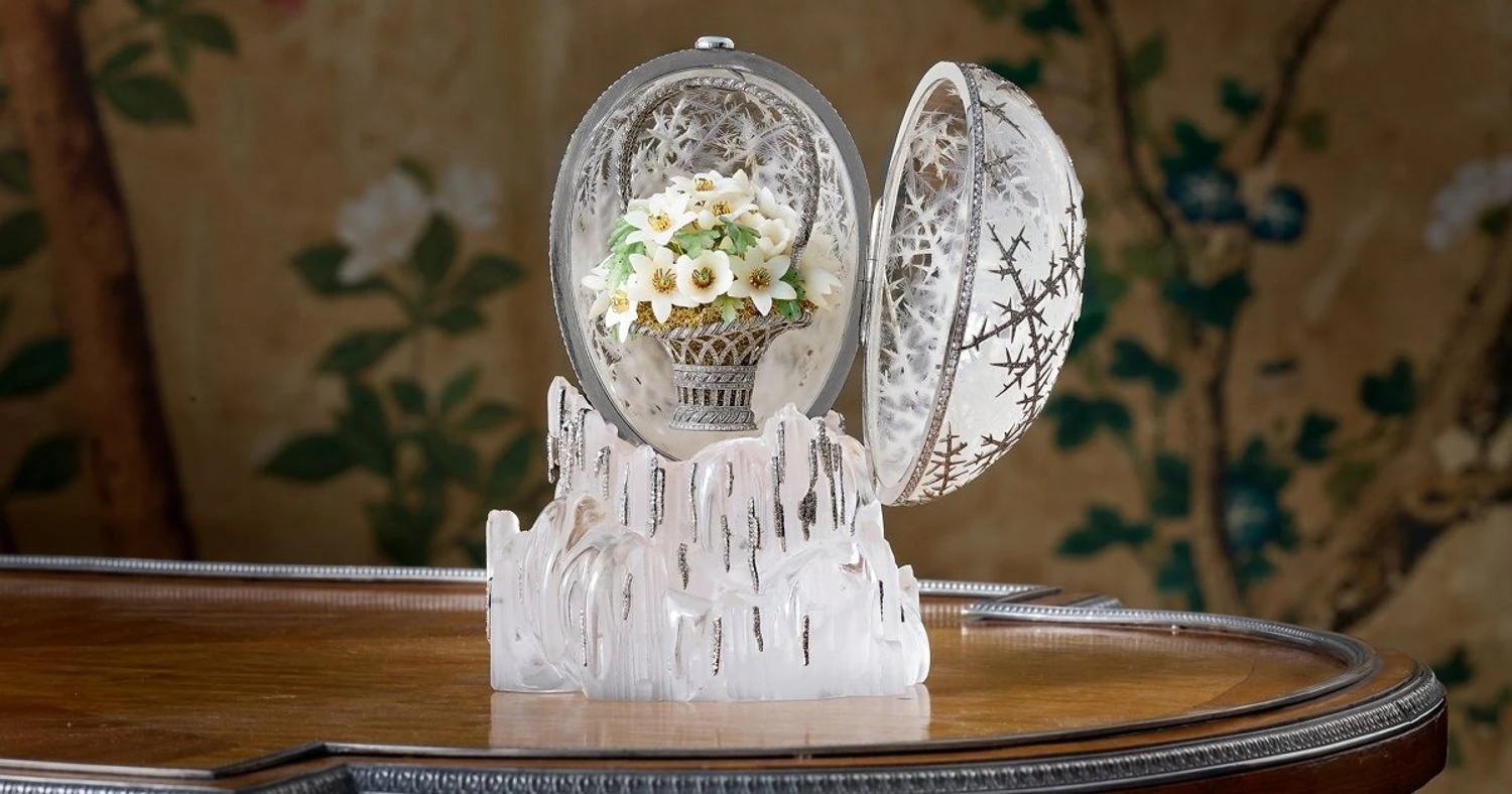 Imperial "Winter Egg" by Fabergé sold for £22.9m ($30.2m)
